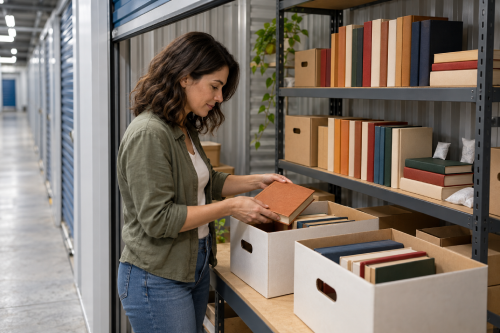 Tenho uma coleção de livros sobre autoconhecimento: Posso colocar em um Self Storage?